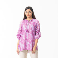 Load image into Gallery viewer, Womens Lavender Ethnic Top
