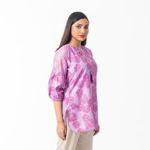 Load image into Gallery viewer, Womens Lavender Ethnic Top
