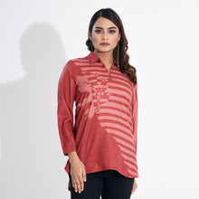 Load image into Gallery viewer, Women Terracotta Ethnic Top
