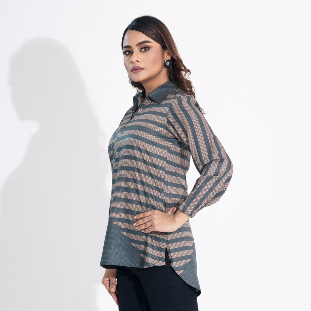 Women Green Ethnic Top