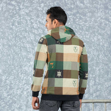 Load image into Gallery viewer, MENS HOODIE- BLACK AOP
