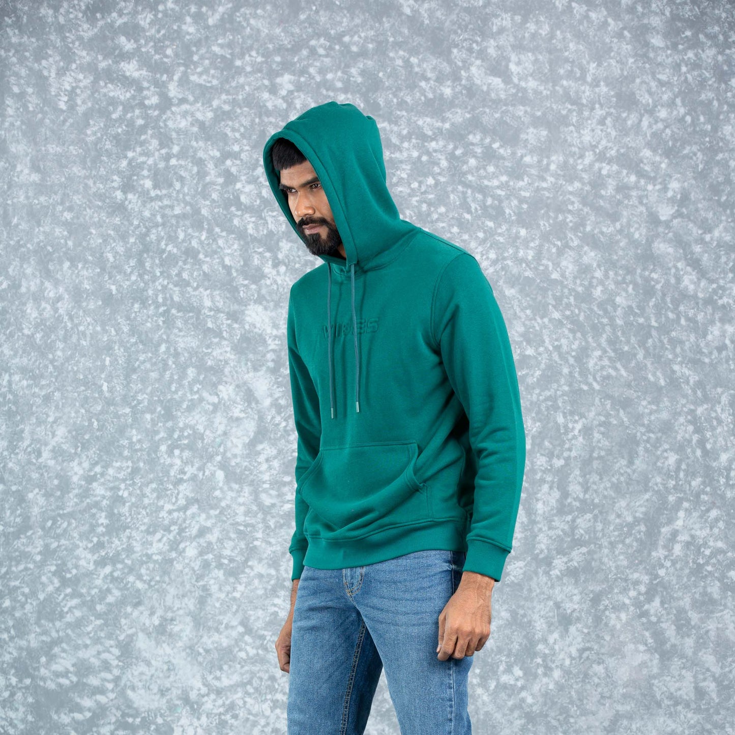Mens Hoodie- Forest Green