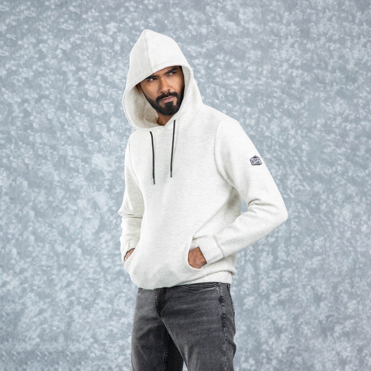 MENS HOODIE-LT. GREY