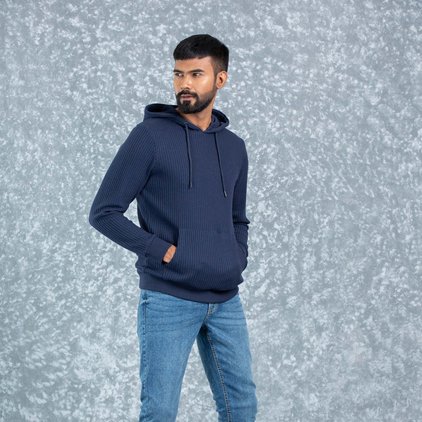 MENS HOODIE- NAVY