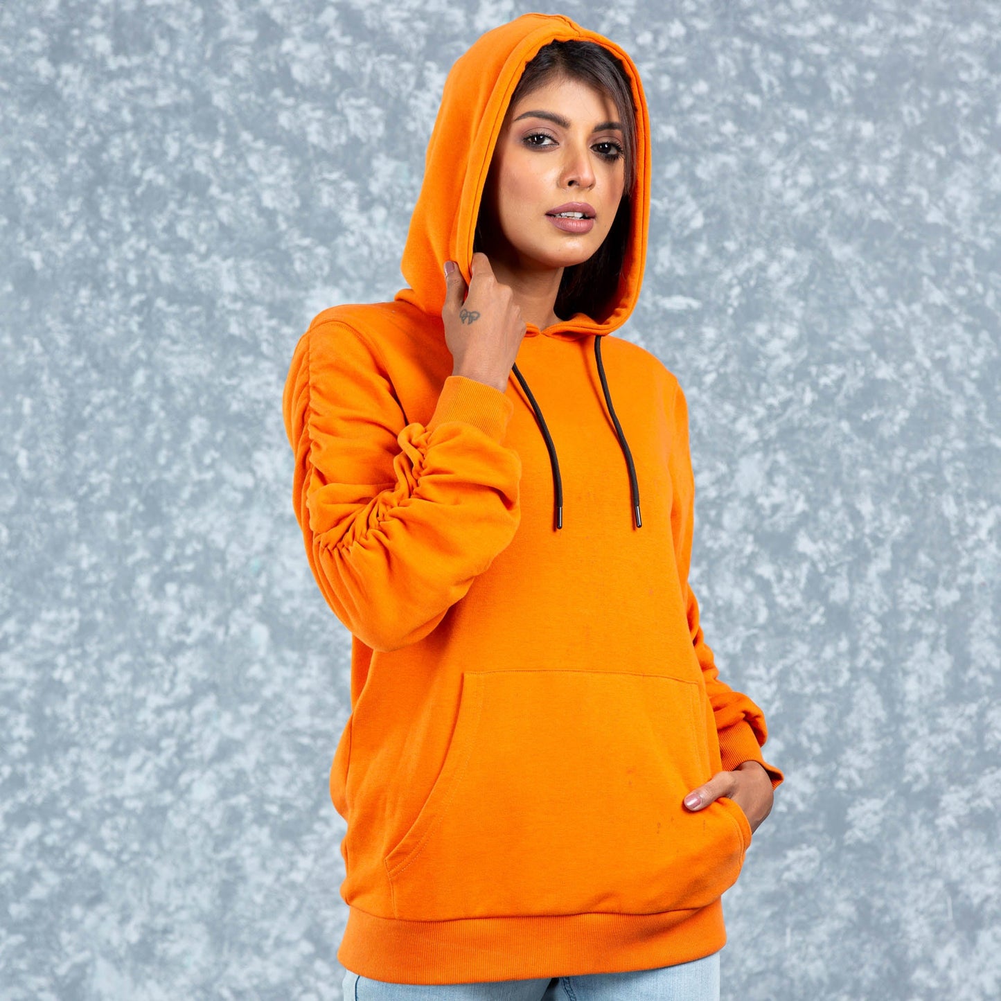 Womens Hoodie- Brown