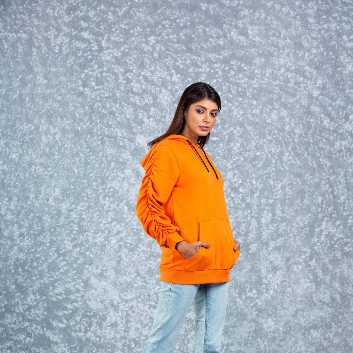 Womens Hoodie- Brown