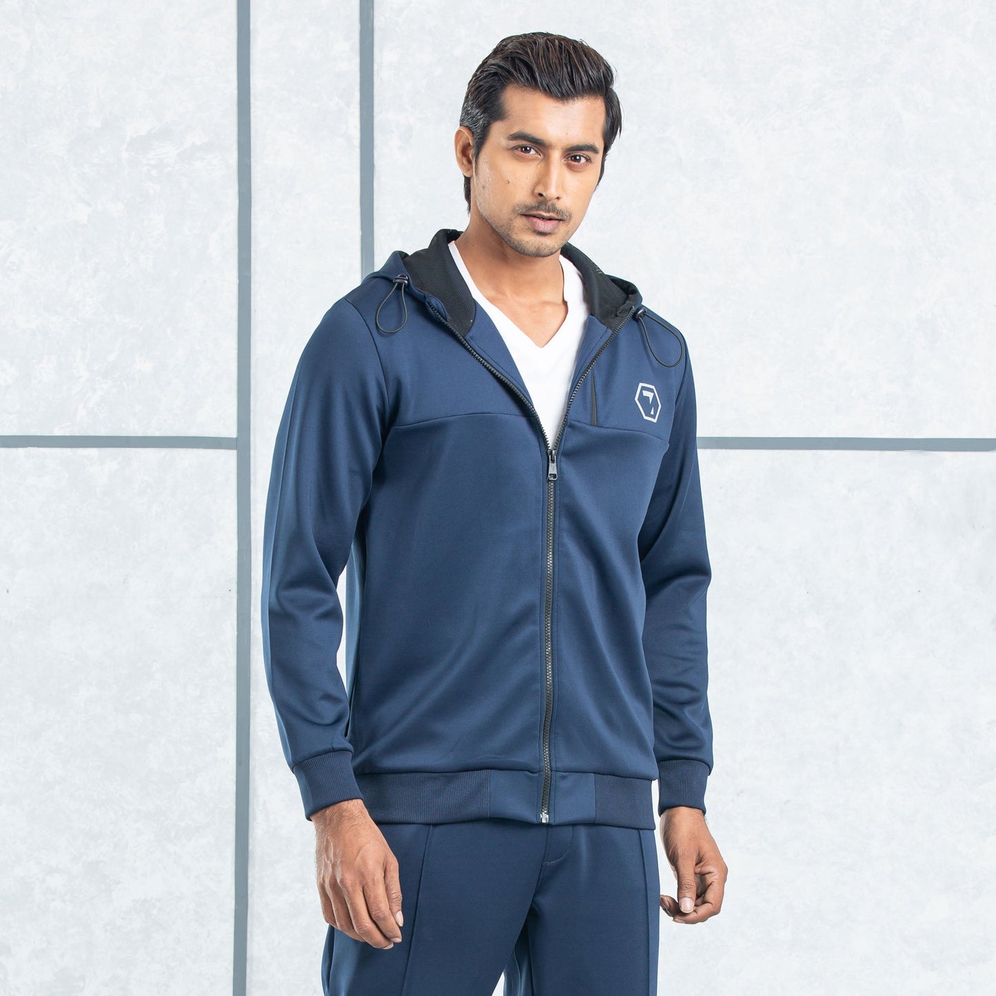 Mens Hoodie-Navy