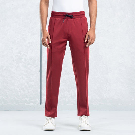Mens Joggers- Maroon Melange