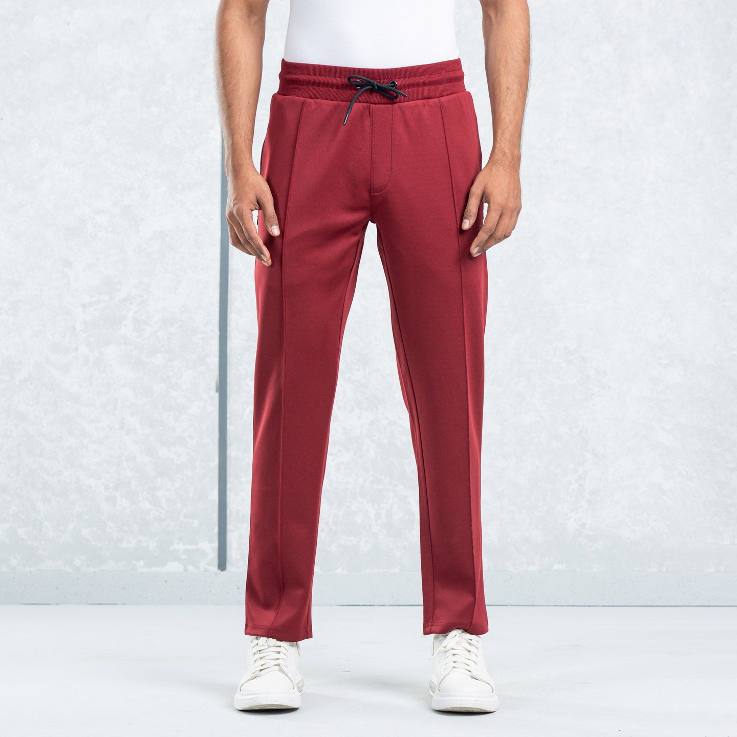 MENS JOGGERS- MAROON MELANGE