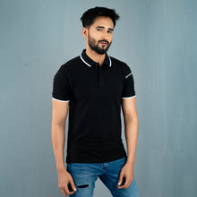 Load image into Gallery viewer, Men’s Black  Classic Polo
