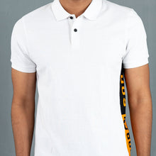 Load image into Gallery viewer, Men’s White Contrast Polo
