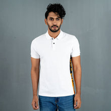 Load image into Gallery viewer, Men’s White Contrast Polo
