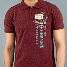 Load image into Gallery viewer, Men’s Bordeaux Print Polo
