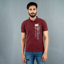 Load image into Gallery viewer, Men’s Bordeaux Print Polo
