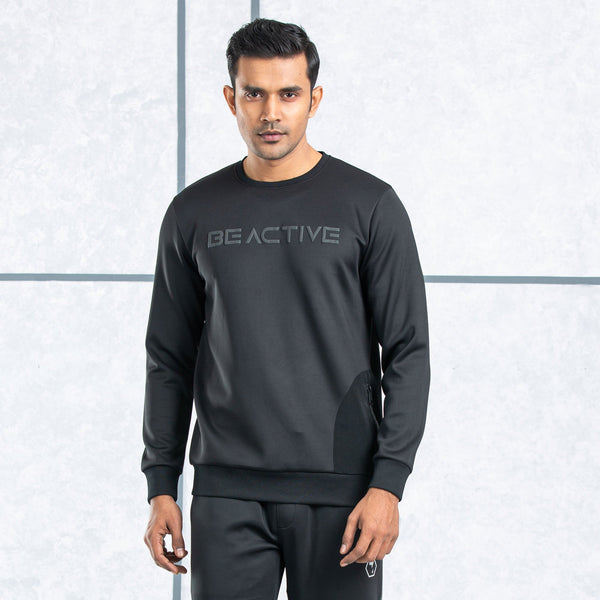 MENS SWEATSHIRT-BLACK