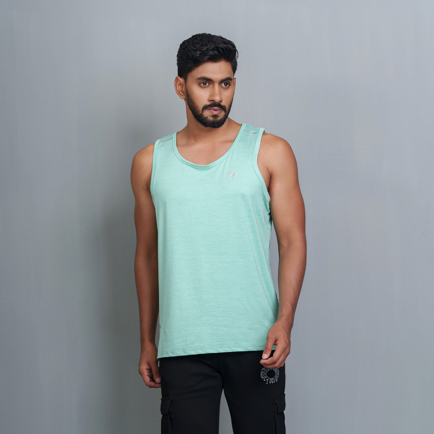 Mens Tank Top- Sea Green