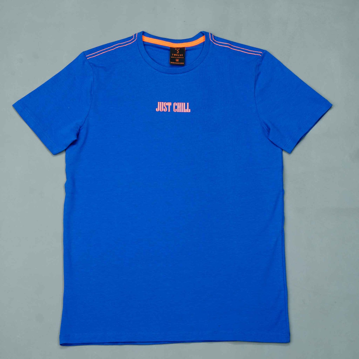 Men’s Blue Cotton T-Shirt