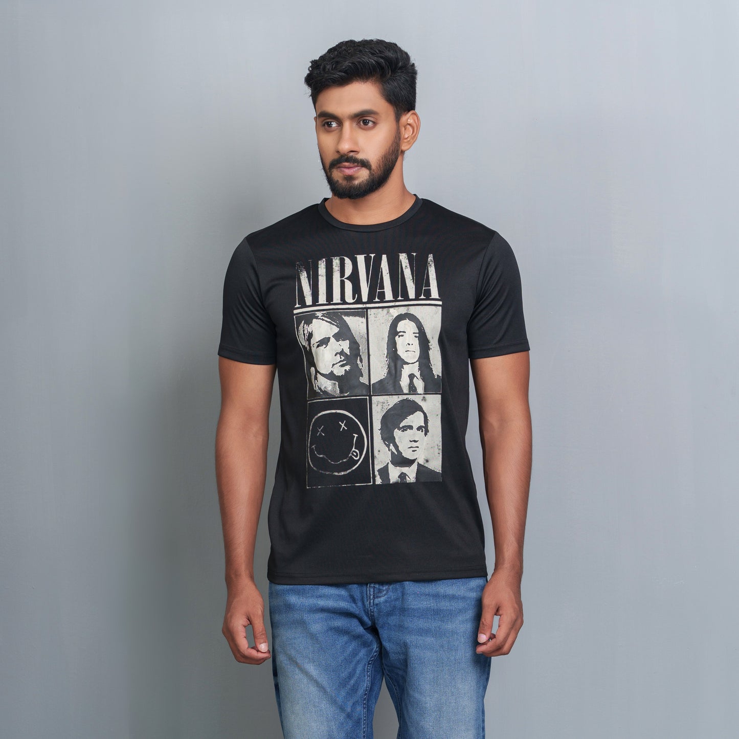 Mens Black Casual T-Shirt