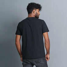 Load image into Gallery viewer, Men’s Black Cotton T- Shirt
