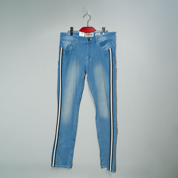 MENS DENIM PANT- MID BLUE