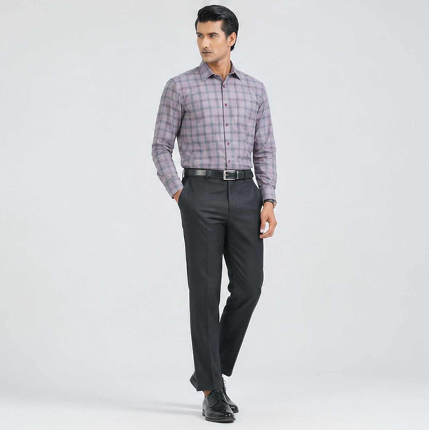 Menâ€™s Purple Formal Shirt