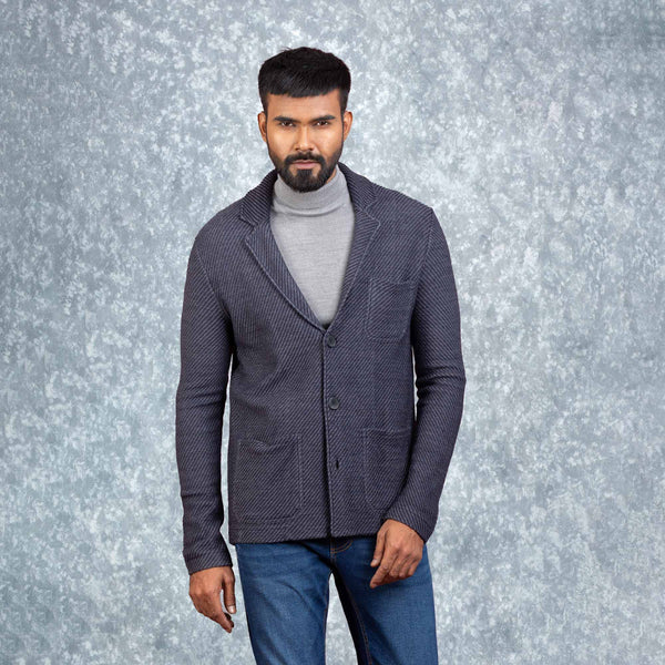 MENS CARDIGAN-NAVY