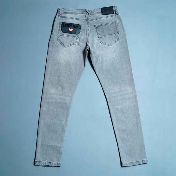 MENS DENIM PANT- GREY