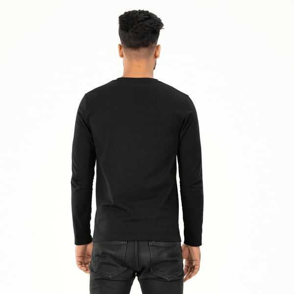 Mens Ls T-Shirt- Black