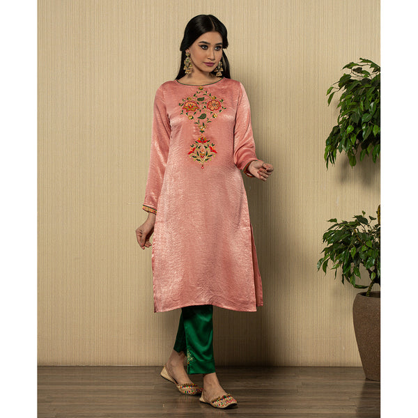 High Range Kurti - Coral