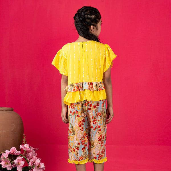 Girls 2Pcs- Yellow