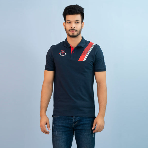 Mens Polo-Navy Blue