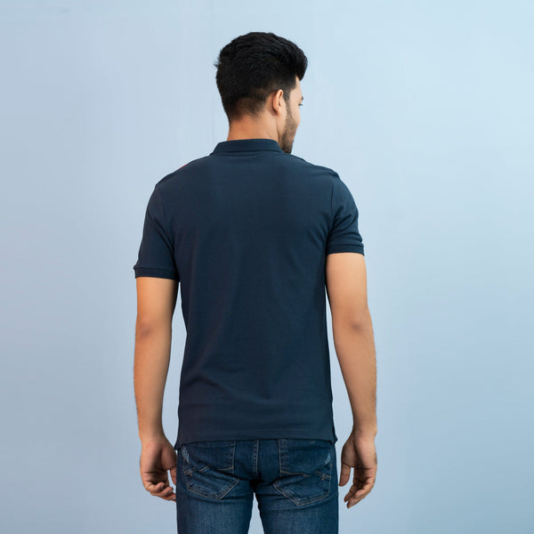 Mens Polo-Navy Blue