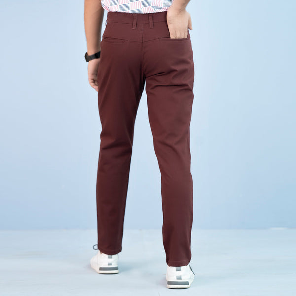 Mens Twill Pant - Maroon