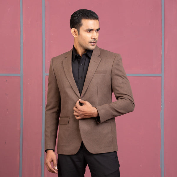 MENS BLAZER- BROWN