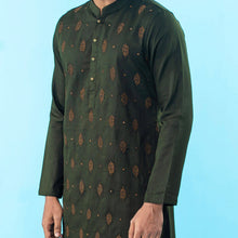 Load image into Gallery viewer, Mens Embroidery Panjabi- Olive
