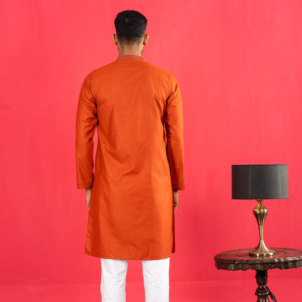 Mens Panjabi- Burnt Orange