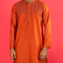 Load image into Gallery viewer, Mens Panjabi- Burnt Orange
