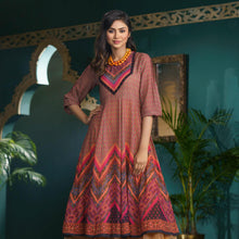 Load image into Gallery viewer, ETHNIC AVERAGE KURTI-MULTI COLOR
