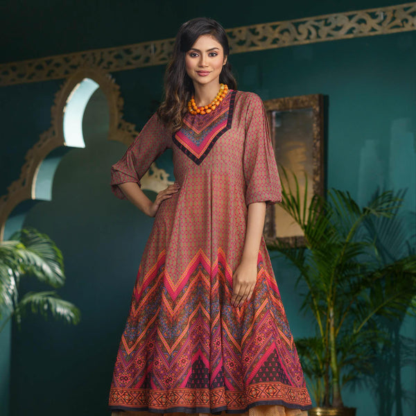 ETHNIC AVERAGE KURTI-MULTI COLOR