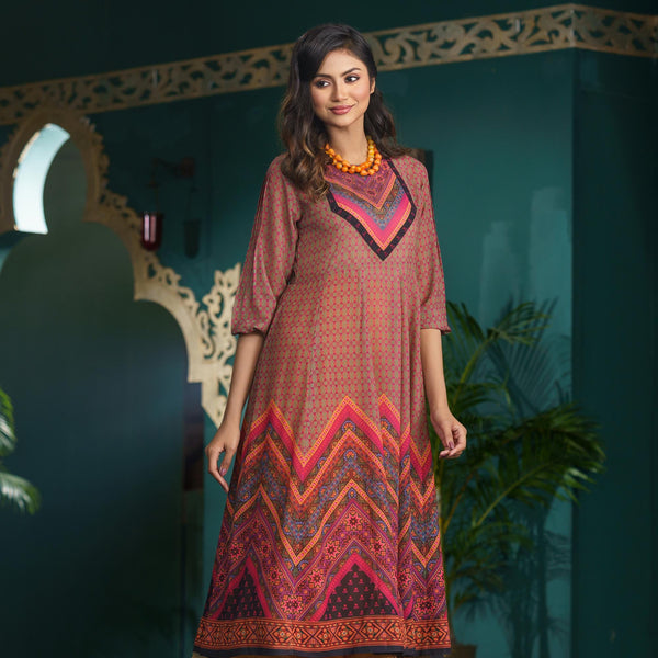 ETHNIC AVERAGE KURTI-MULTI COLOR