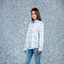 Load image into Gallery viewer, WOMENS LONG SLEEVE SHIRT-BLUE
