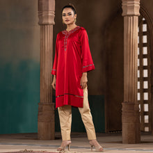 Load image into Gallery viewer, ETHNIC HIGH RANGE KURTI-RED
