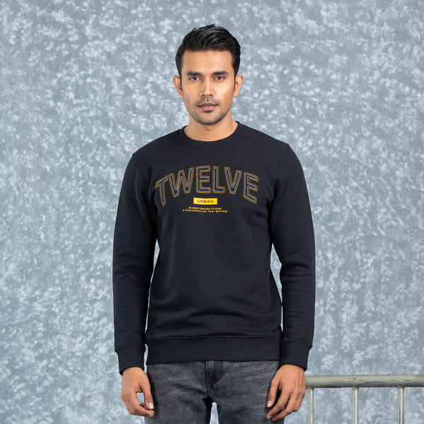 MENS SWEATSHIRT-BLACK