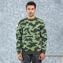 Load image into Gallery viewer, MENS SWEATSHIRT-OLIVE CAMO
