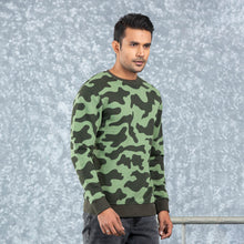 Load image into Gallery viewer, MENS SWEATSHIRT-OLIVE CAMO
